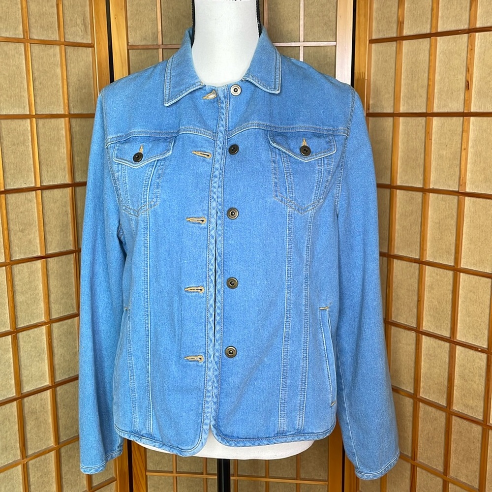 Jones New York Signature Jacket Denim Jean Jacket